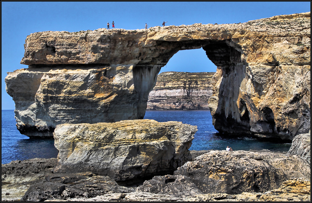 Azur Window ( Blaues Fenster ) auf der maltesischen Insel Gozo