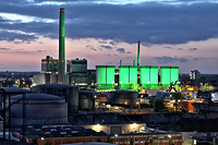 Kraftwerk Lausward im Düsseldorfer Hafen 