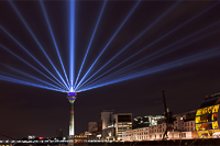 Spektakuläre Lightshow in Düsseldorf