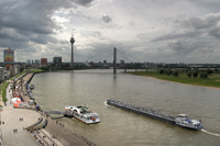 Rheinuferpromenade in Düsseldorf 