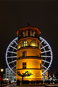 Riesenrad Düsseldorf "Wheel of Vision" Burgplatz 