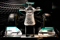 Formel 1 Bolide des Mercedes GP Petronas